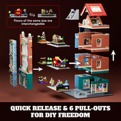 Lumibricks interior with removable wall for open back play and view.