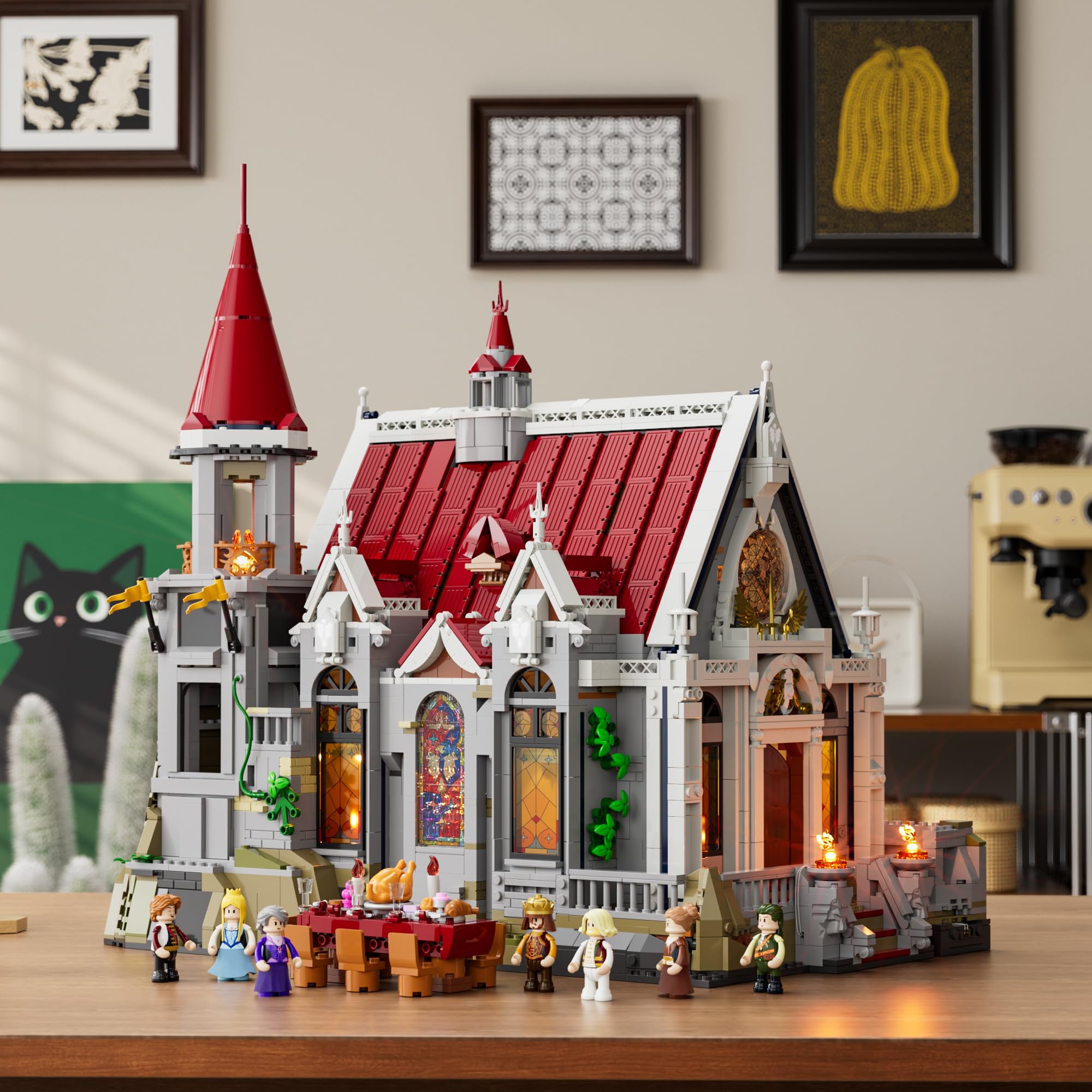 Lumibricks diorama display-ready kit supports immersive medieval storytelling.