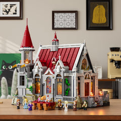 Lumibricks diorama display-ready kit supports immersive medieval storytelling.