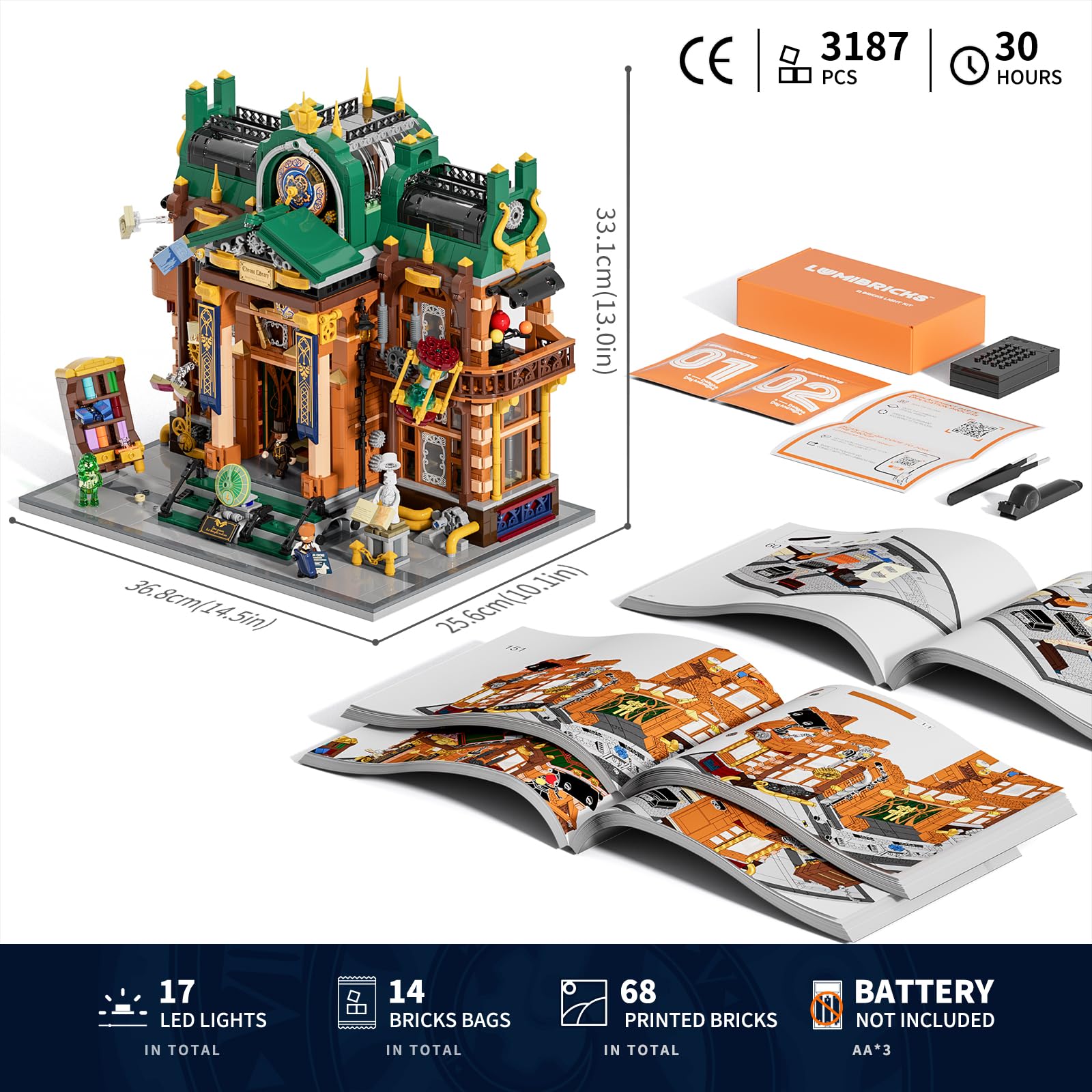 Lumibricks Five minifigures offer narrative depth and display variety.