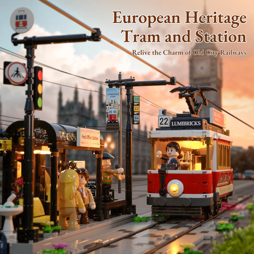 Lumibricks Heritage 36-by-20 baseplate anchors modular town scenes.