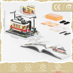 Lumibricks Heritage track assembly demonstrates smooth rails for scalable layouts.