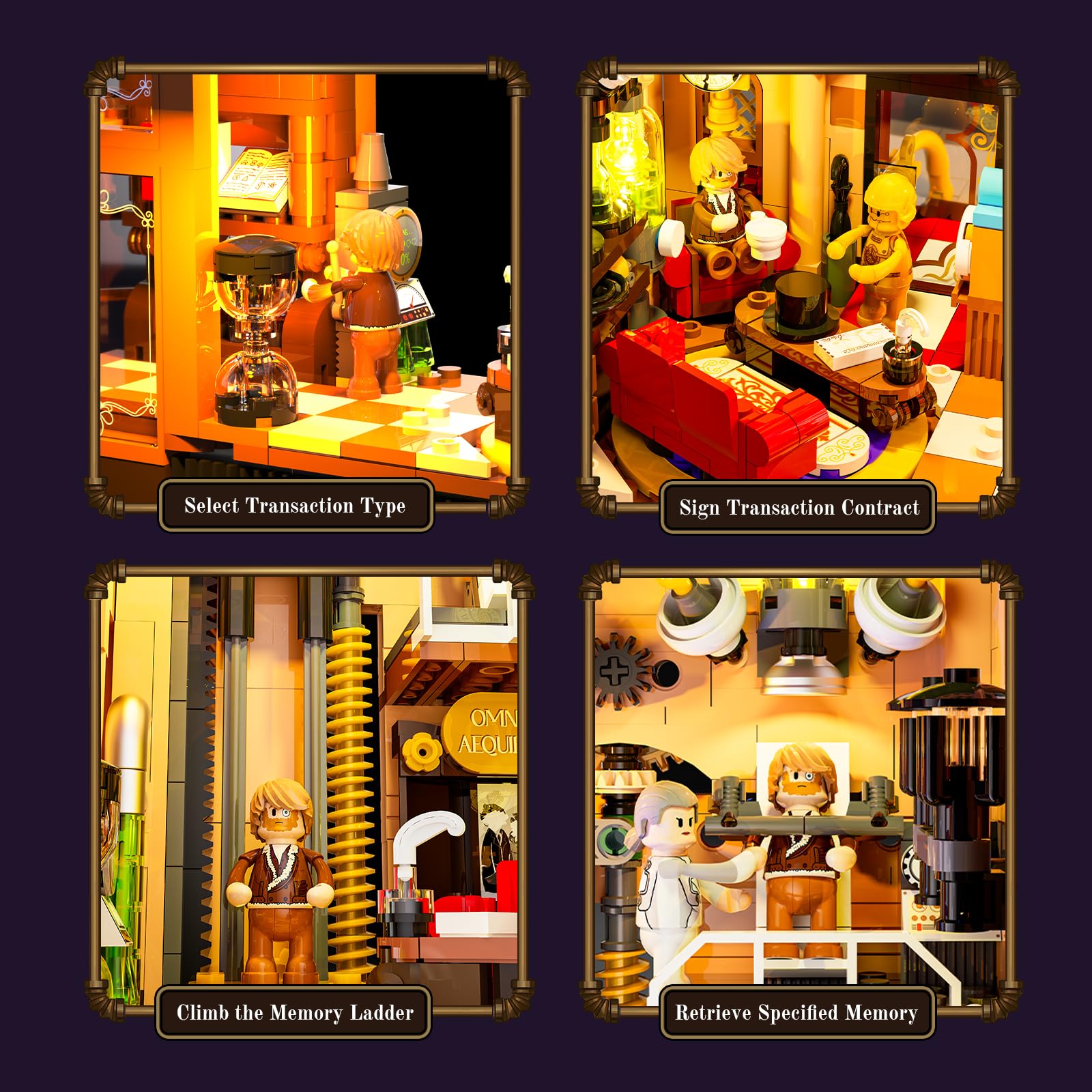 Lumibricks Memory Magic Shop 11 lights create warm and mystical ambiance