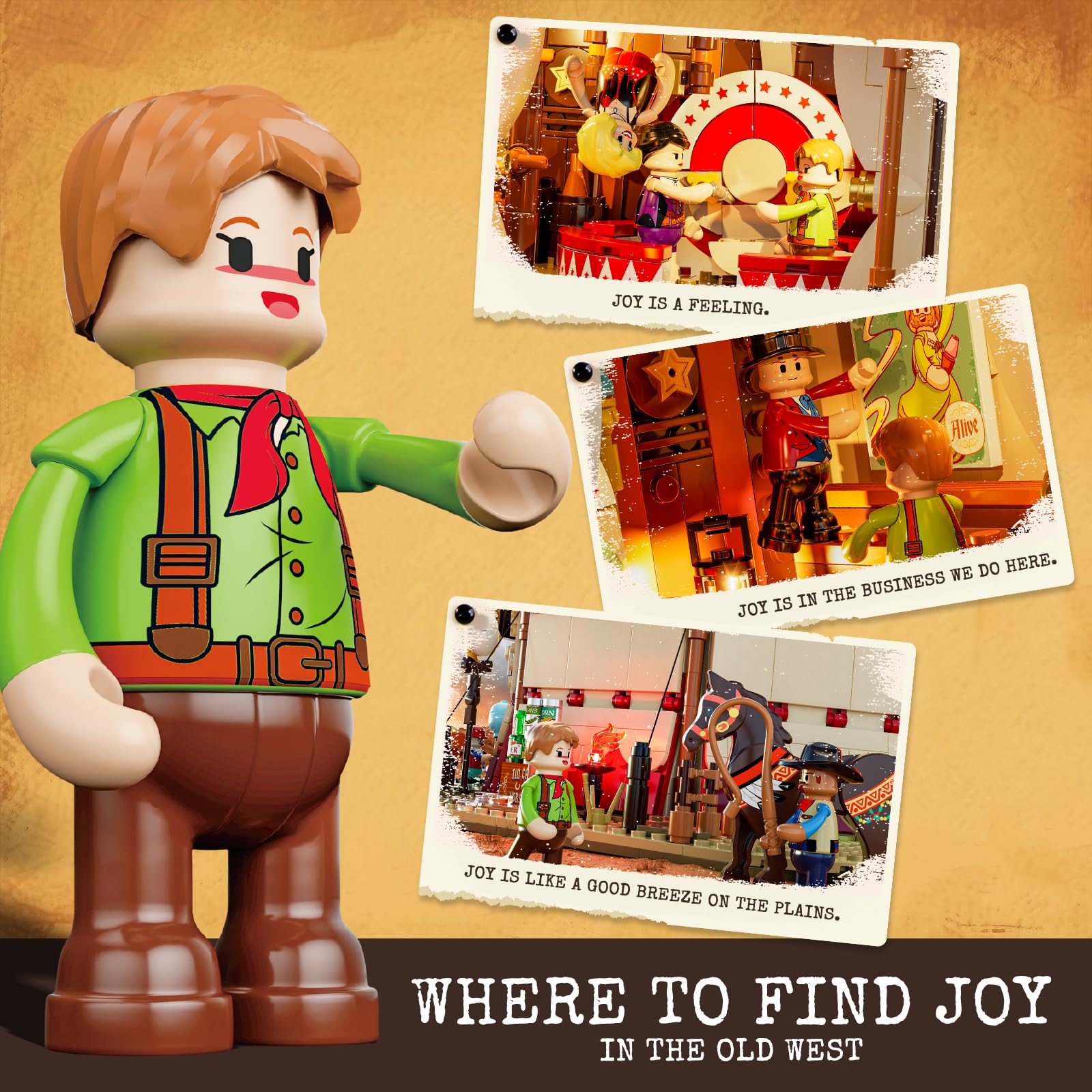 Lumibricks ticket-stub bookmark gift adds nostalgia to your Western display