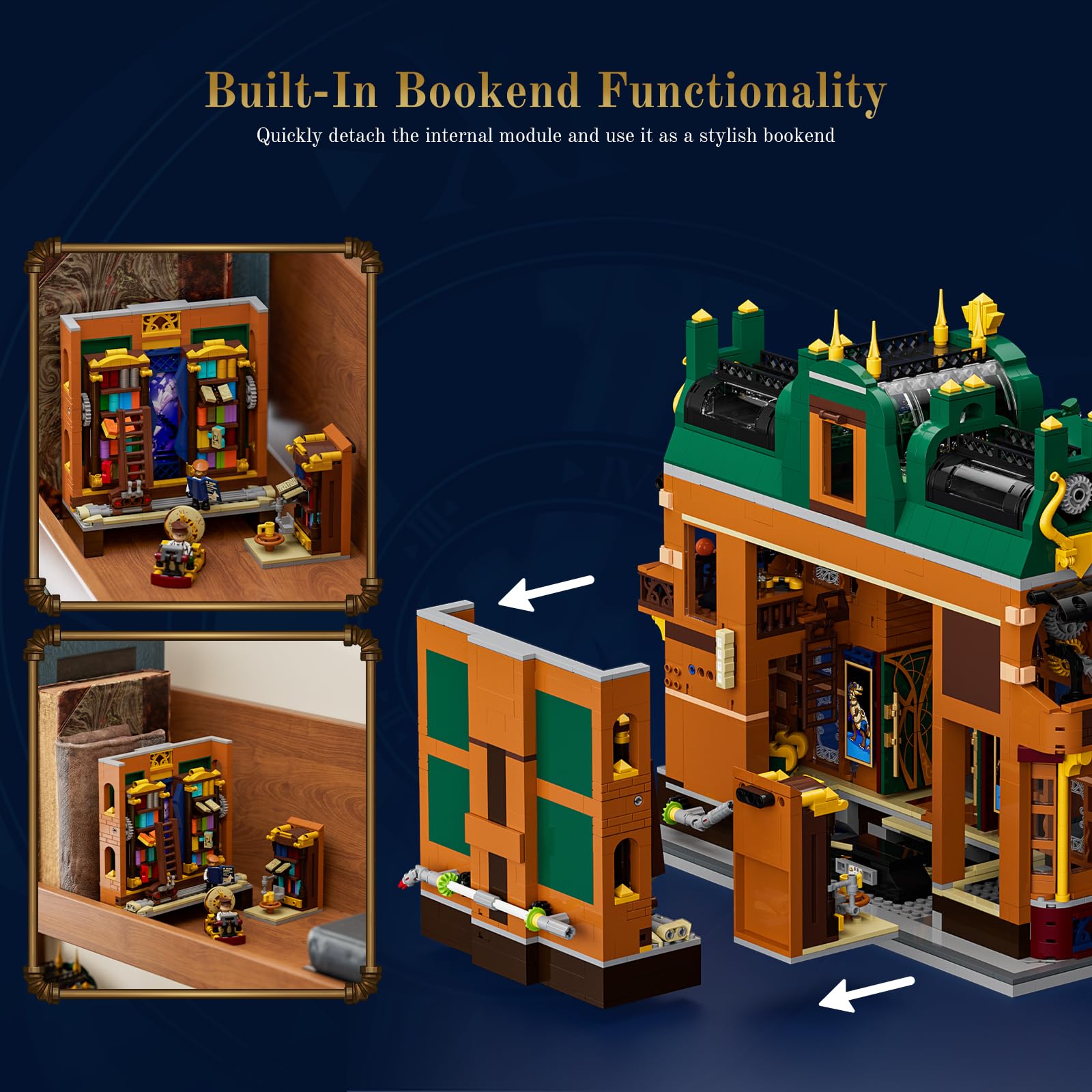 Lumibricks Time-Portal lit books exterior invites curiosity and conversation about the narrative.