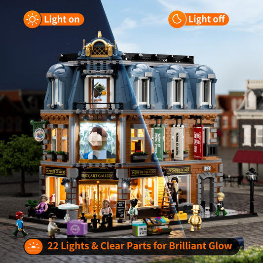 Lumibricks town life building bricks showcase modular architecture