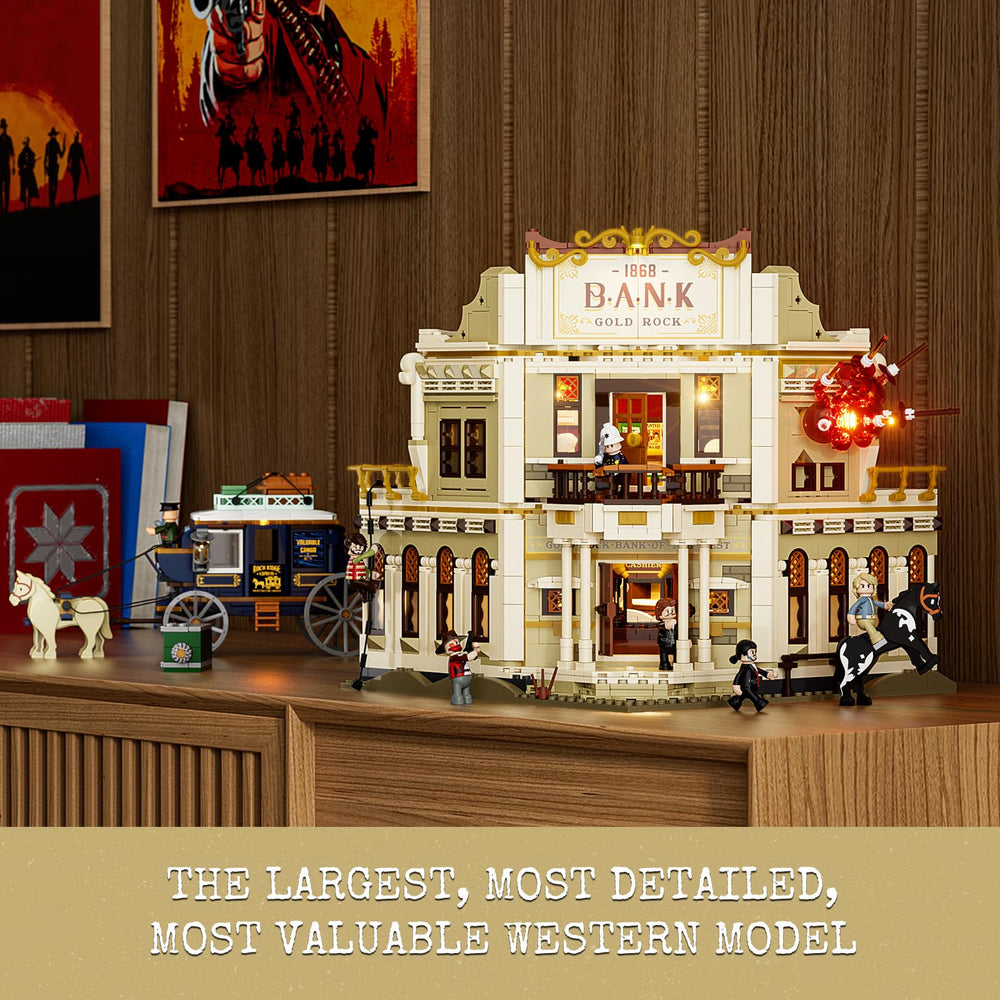 Lumibricks Western Bank Heist vault-interior showcases treasure realism for interactive scenes