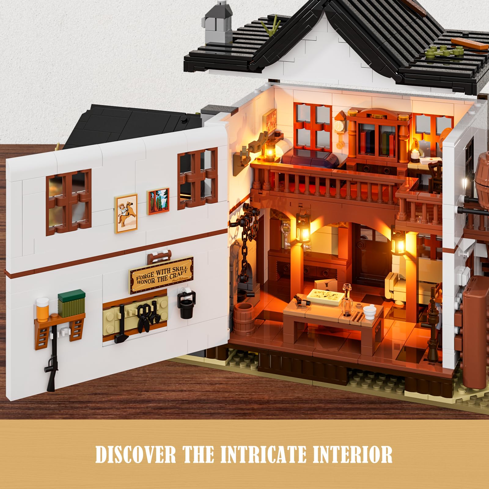 Lumibricks Wild West hidden-treasure invites storytelling with its secret gold brick and portraits.
