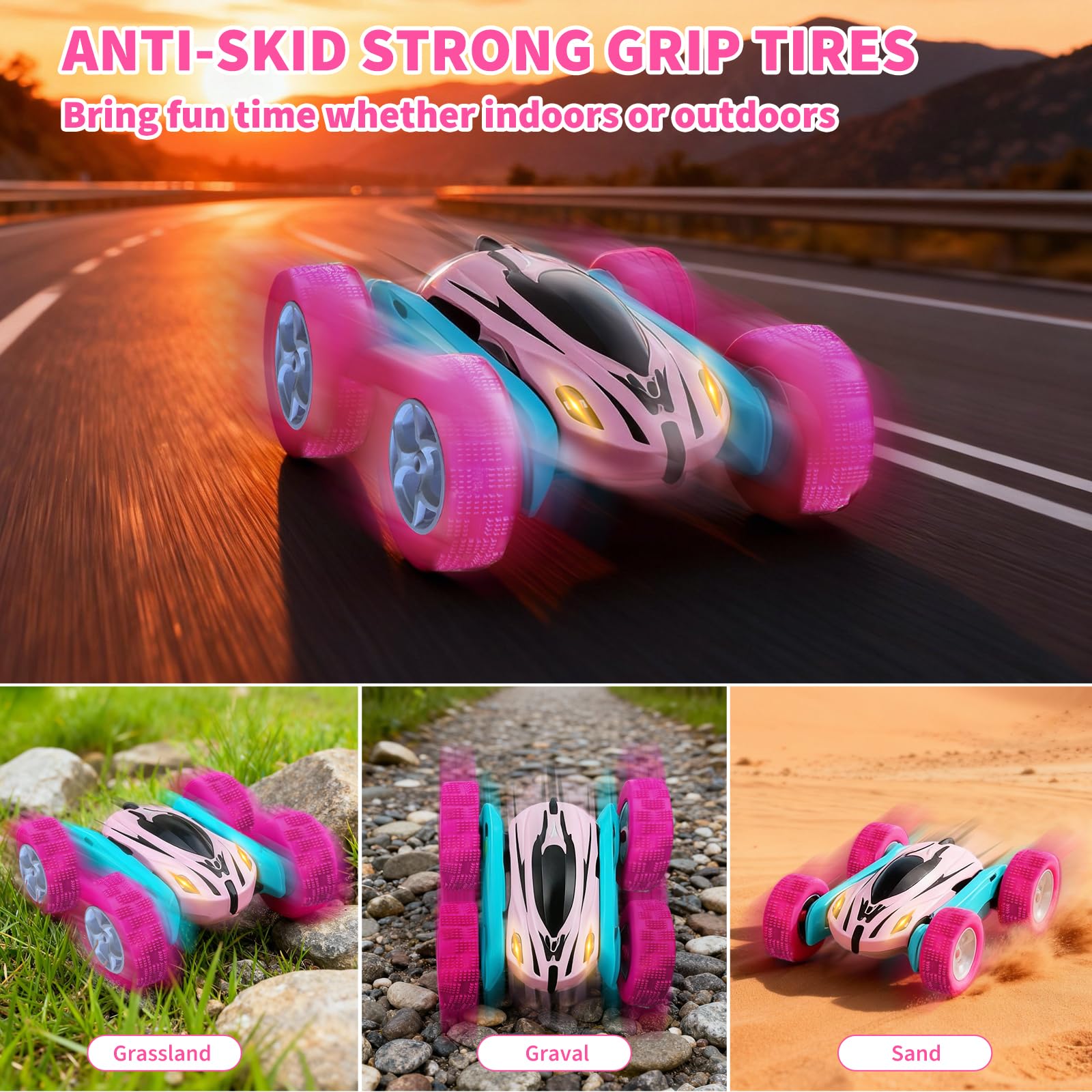 Lumiparty rugged tires ensure stable handling on surfaces