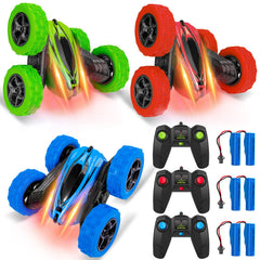 Lumiparty RC stunt car front view shows bold design for high-speed play.