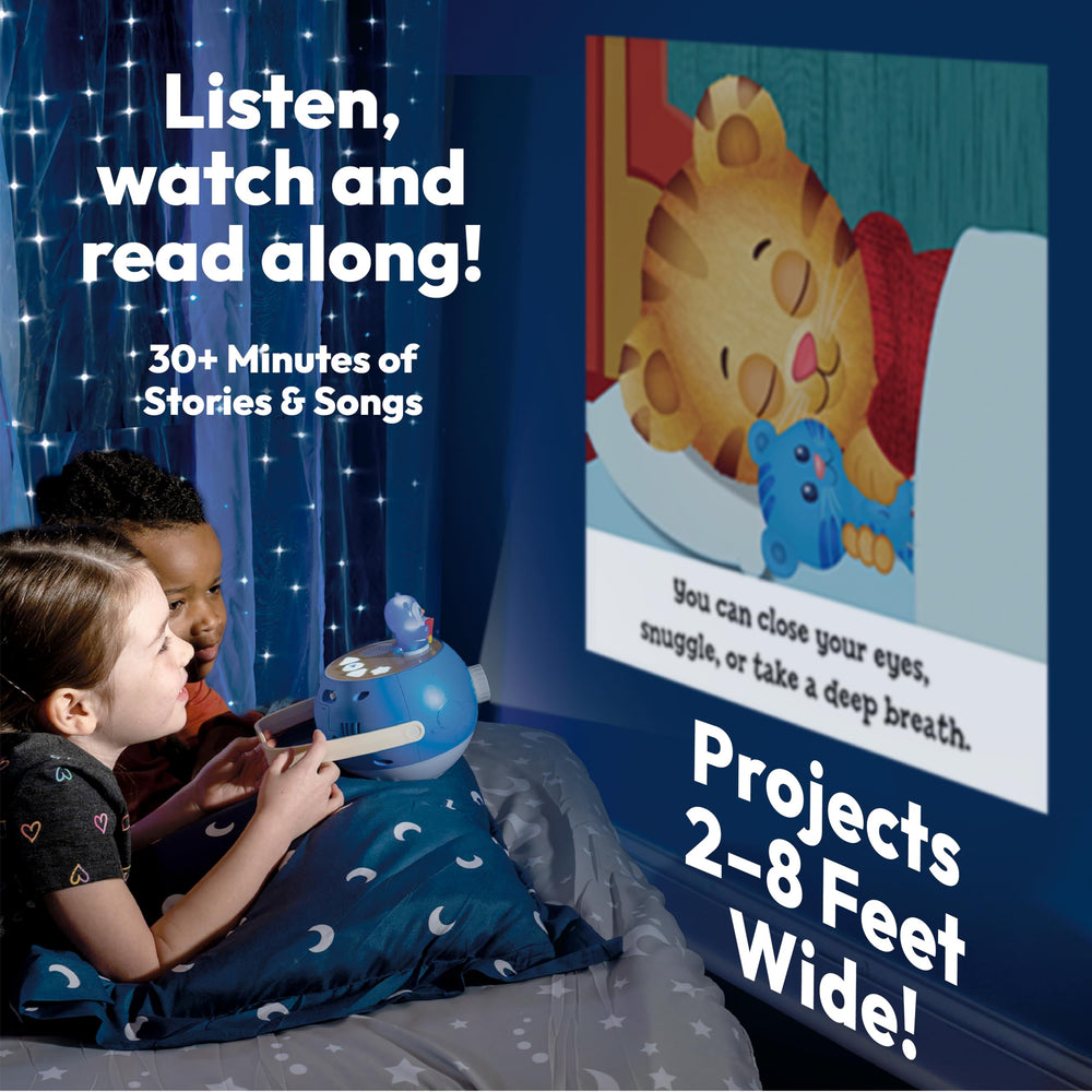 Luna Storytime Daniel Tiger audio content enhances group listening and singing.