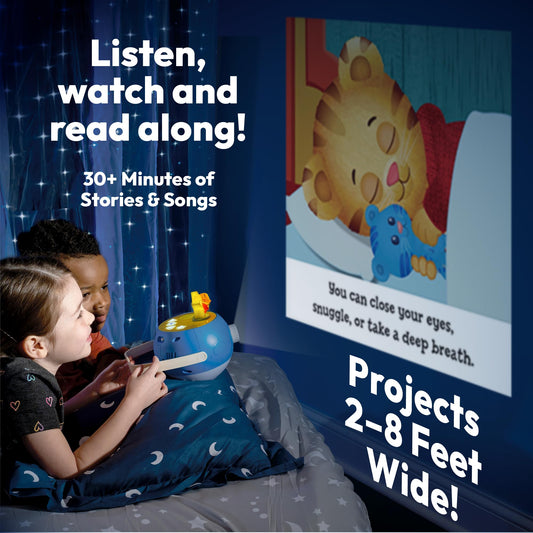 LUNA STORYTIME Owl nightlight with calming music for bedtime.