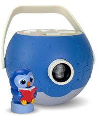 Luna Storytime Owl on top for effortless start of screen-free stories.