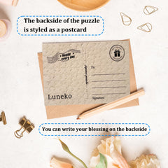 Luneko small puzzle travel pack keeps puzzles tidy and easy to carry.