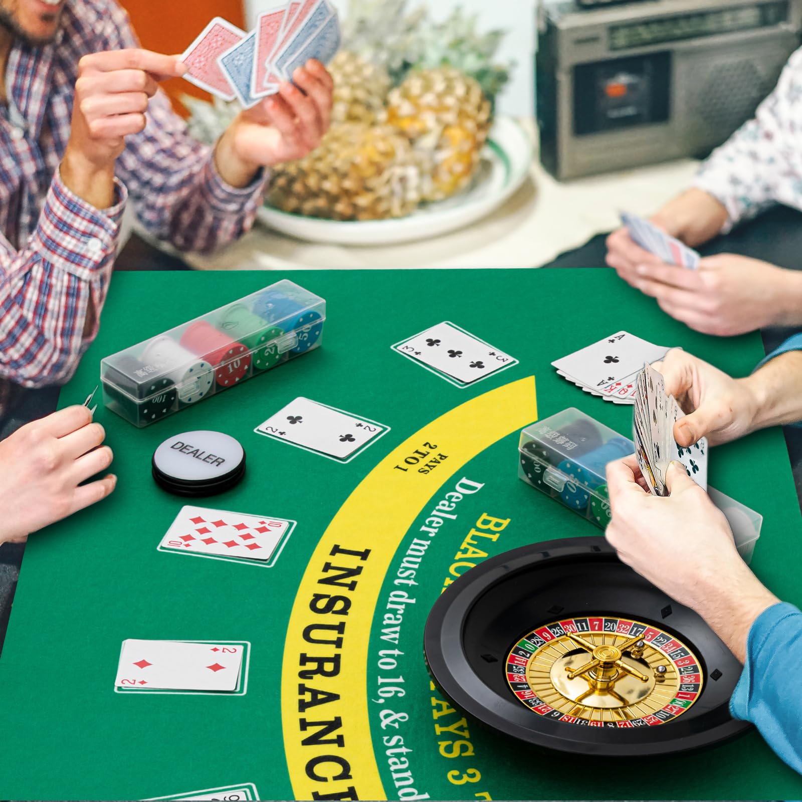 Lunmon roulette balls included for reliable spins and fair play