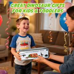 Lunoppy dinosaur truck play set makes a great gift for kids.