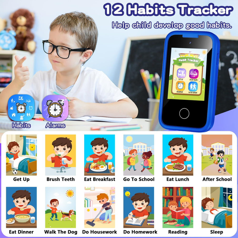 Luoba Kids Phone blue wallpaper options for personalization