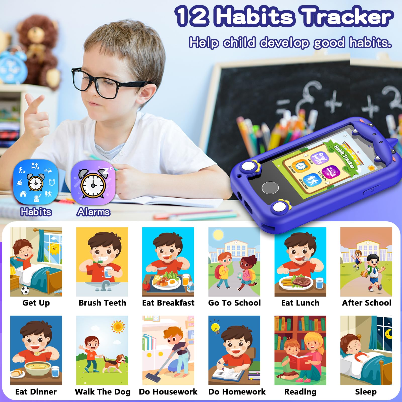 Luoba Kids Phone handy tools like calendar and timer.