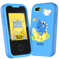 Luoba Kids Phone front view shows a compact, kid-friendly design.