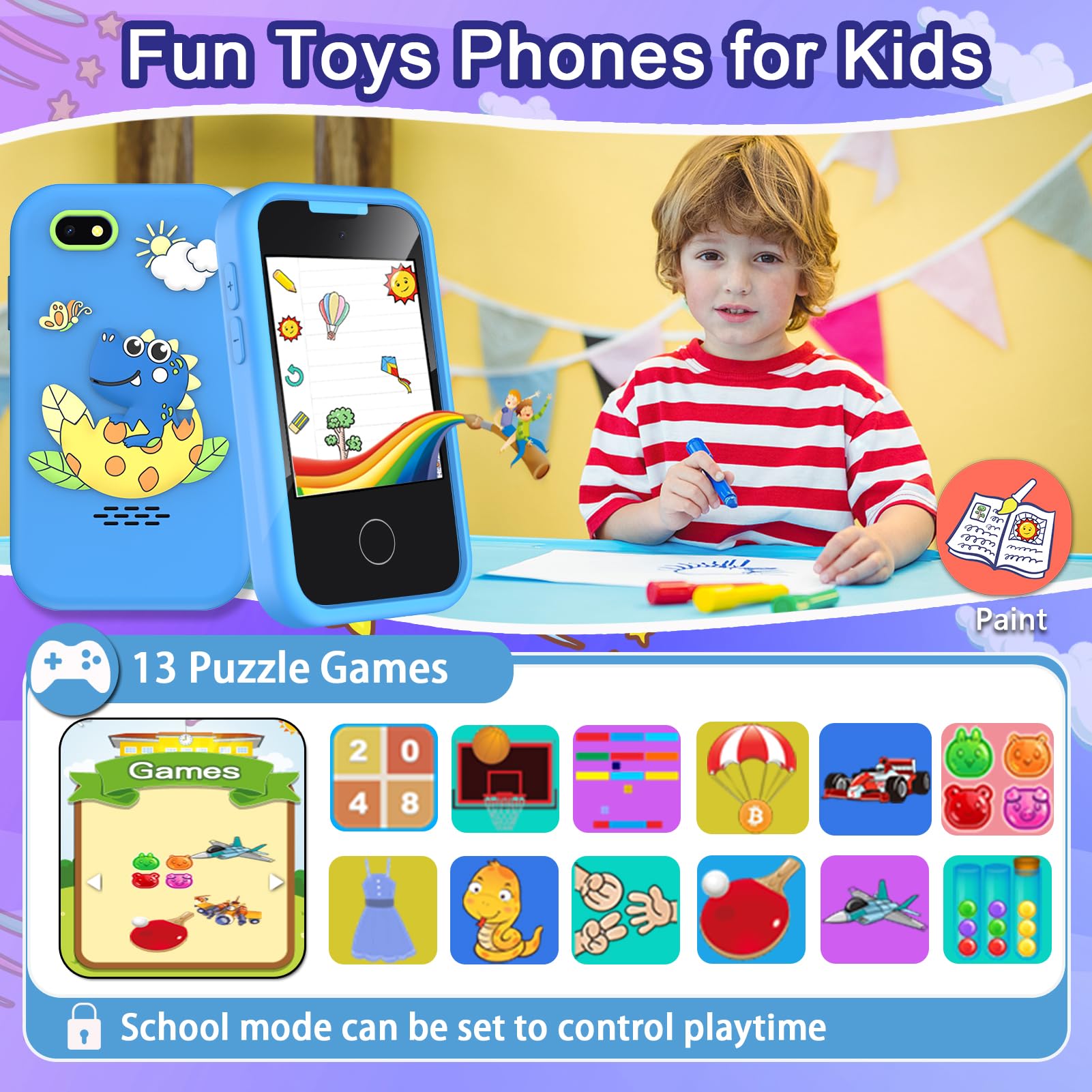 Luoba built-in music and stories for on-the-go entertainment.