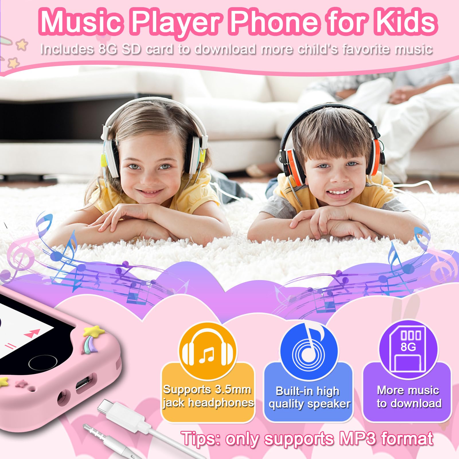 Luoba Kids Phone wallpapers image showcases 31 options for personalization.