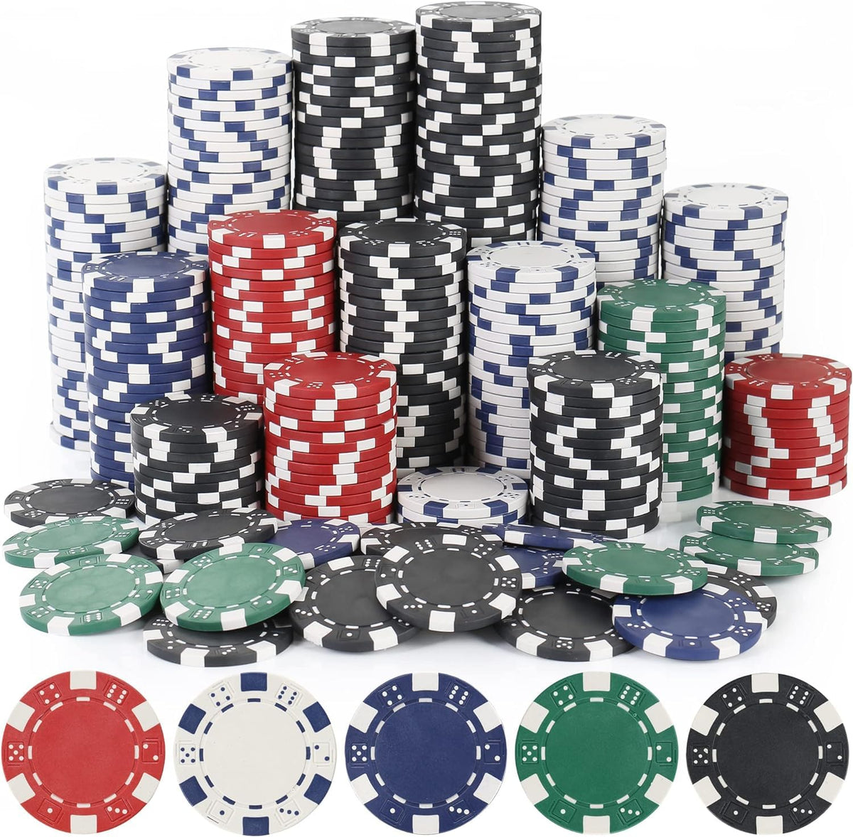 LUOBAO 11.5g poker chip with heavy balance for authentic play