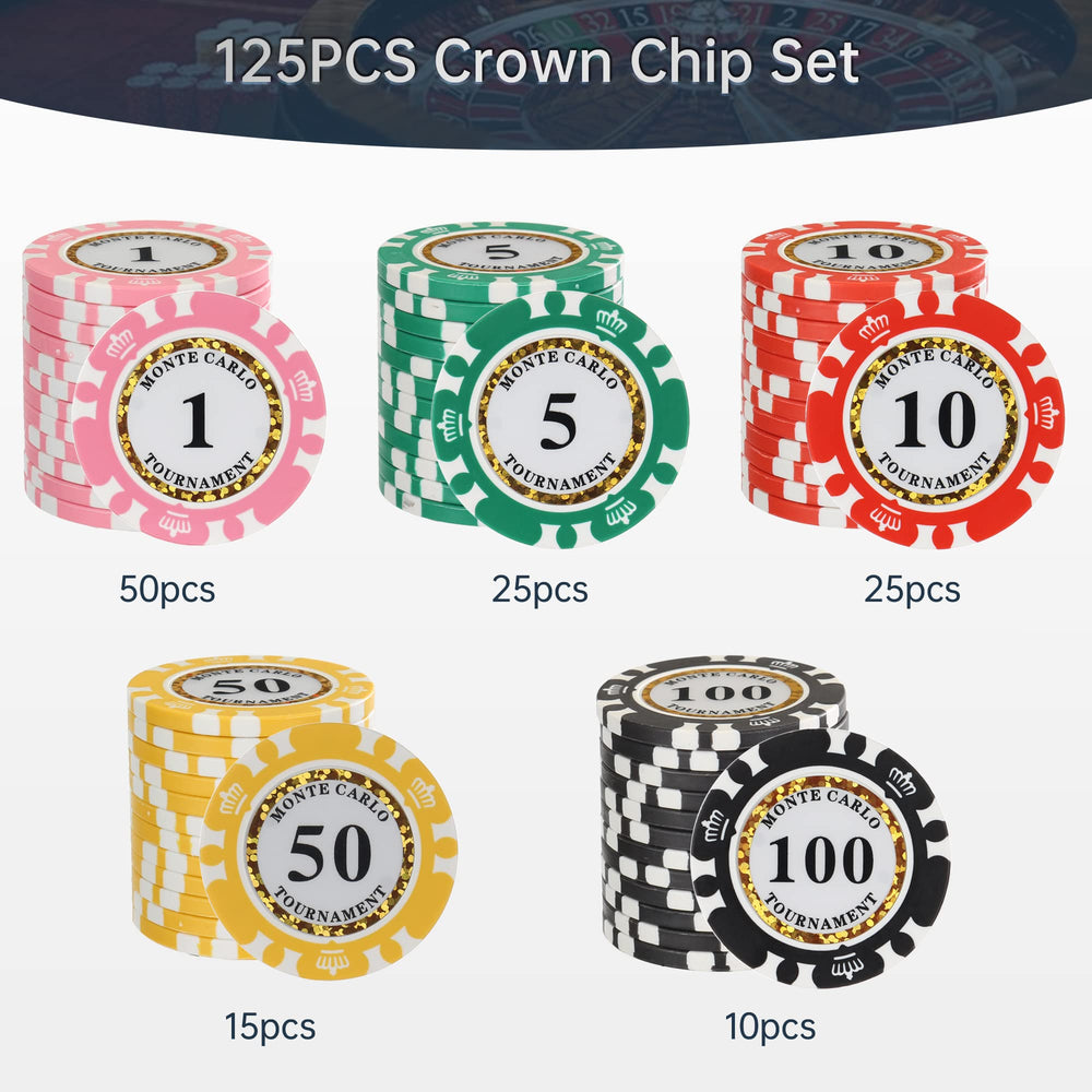 LUOBAO 14g weight clay chips provide satisfying heft during play.