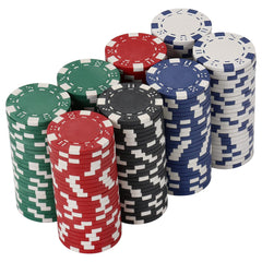 LUOBAO 200pc casino chips set for versatile card games and tournaments