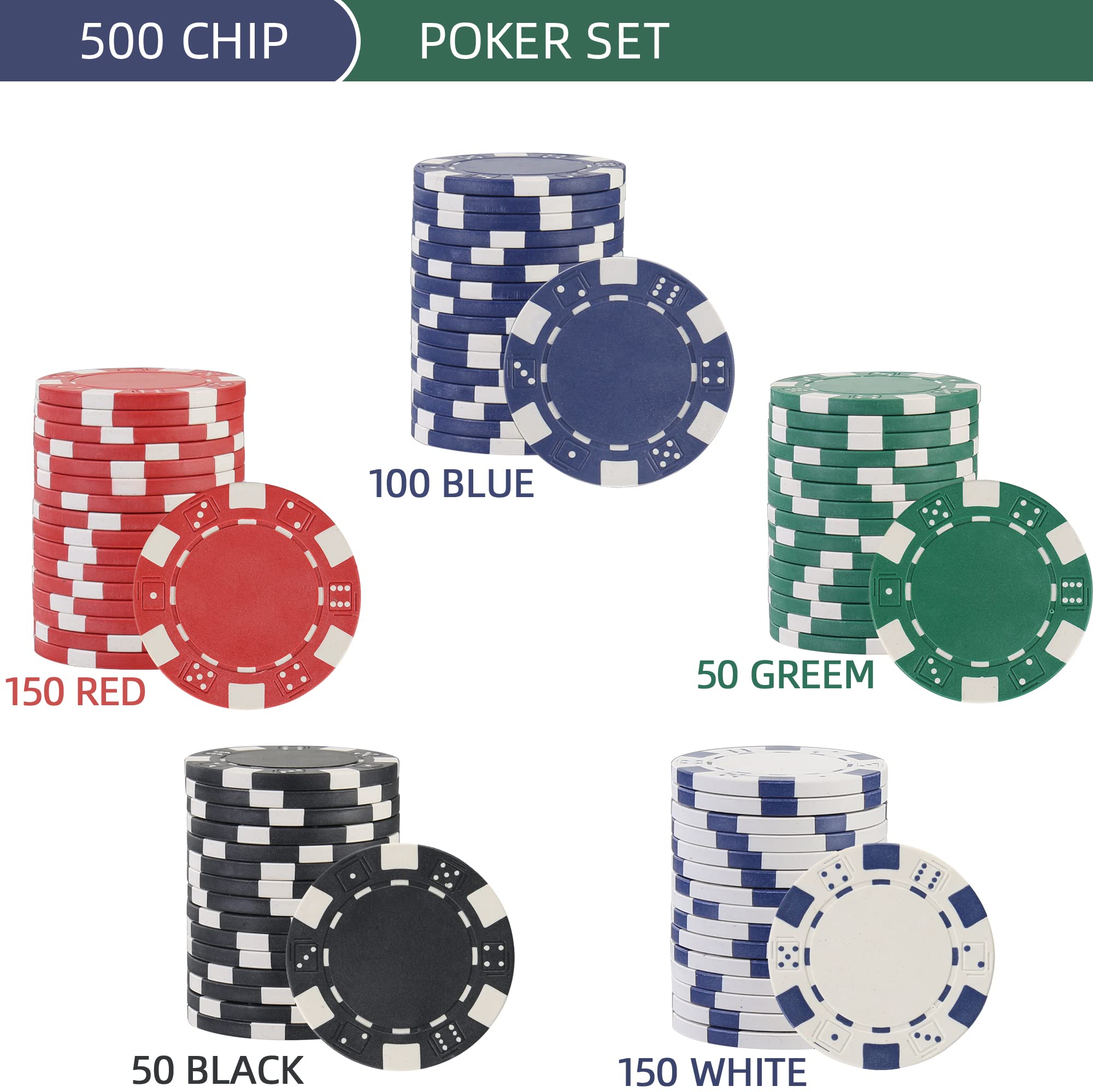 LUOBAO clay chips 11-5g deliver satisfying heft and authentic casino feel.