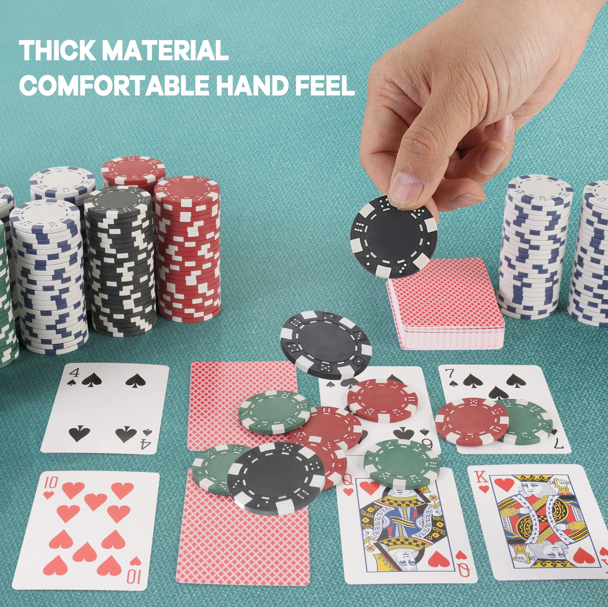LUOBAO denomination-ready chips aid quick setup and accurate betting rounds.