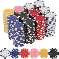 LUOBAO heavy 11.5g poker chip closeup for authentic casino feel