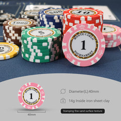 LUOBAO Monte Carlo-inspired design clay chips add elegance to game night.