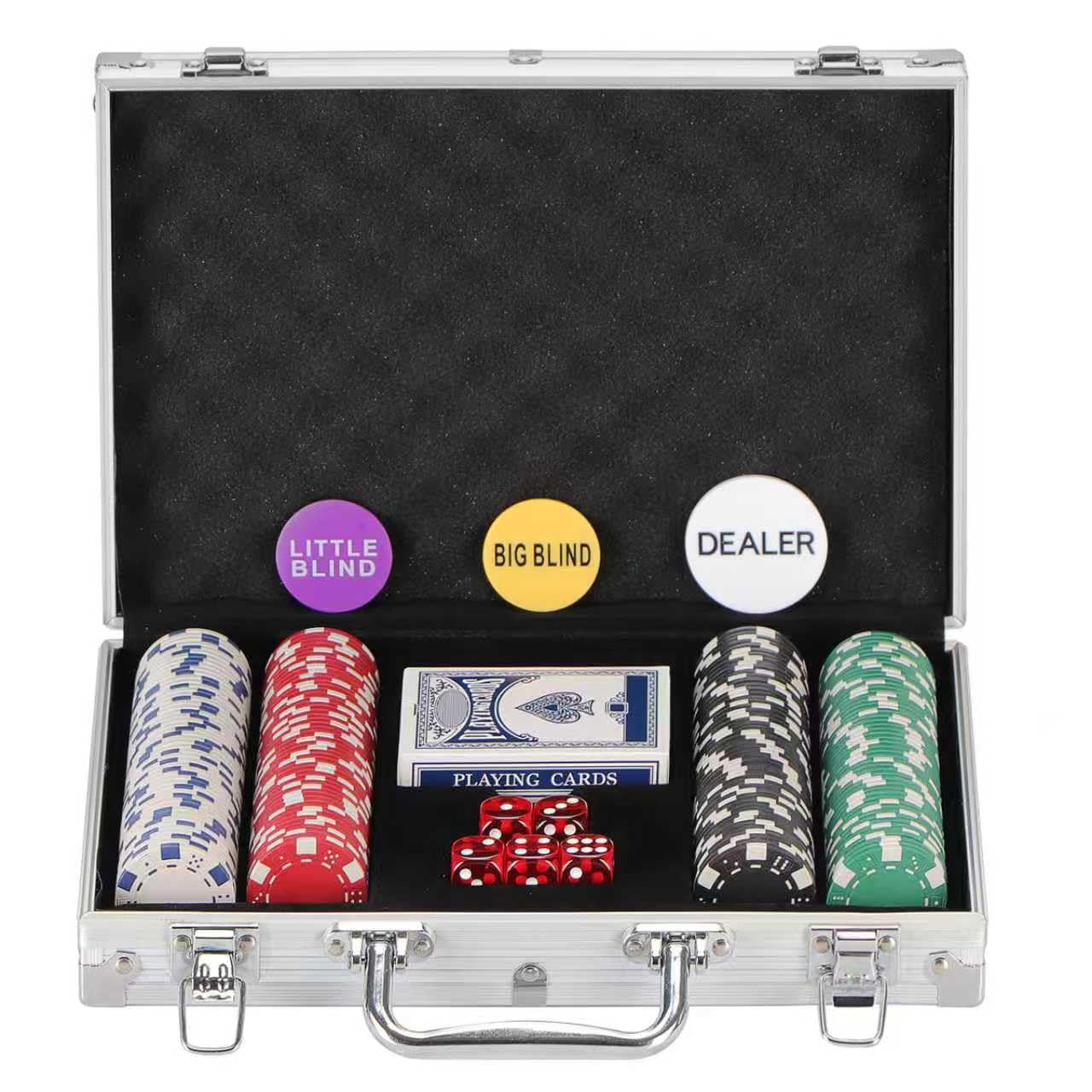 LUOBAO poker chips set with aluminum case for secure storage