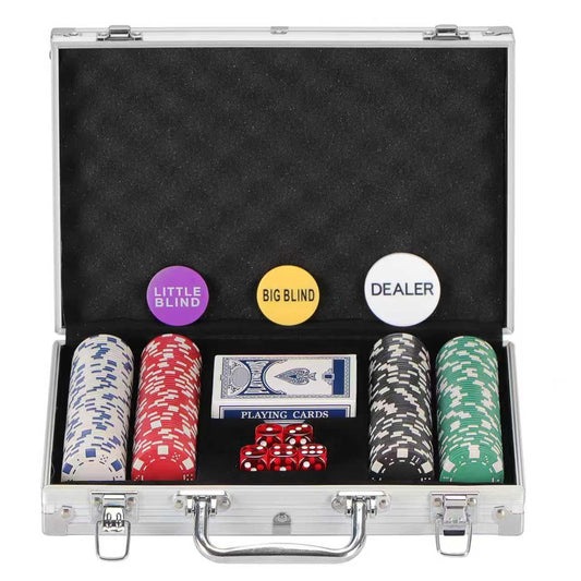 LUOBAO poker chips set with aluminum case for secure storage