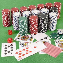 LUOBAO poker-night setup inspires social play with a complete chip kit.