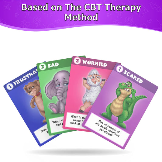Lupash Games CBTiger emotions cards: clear cues to recognize feelings.