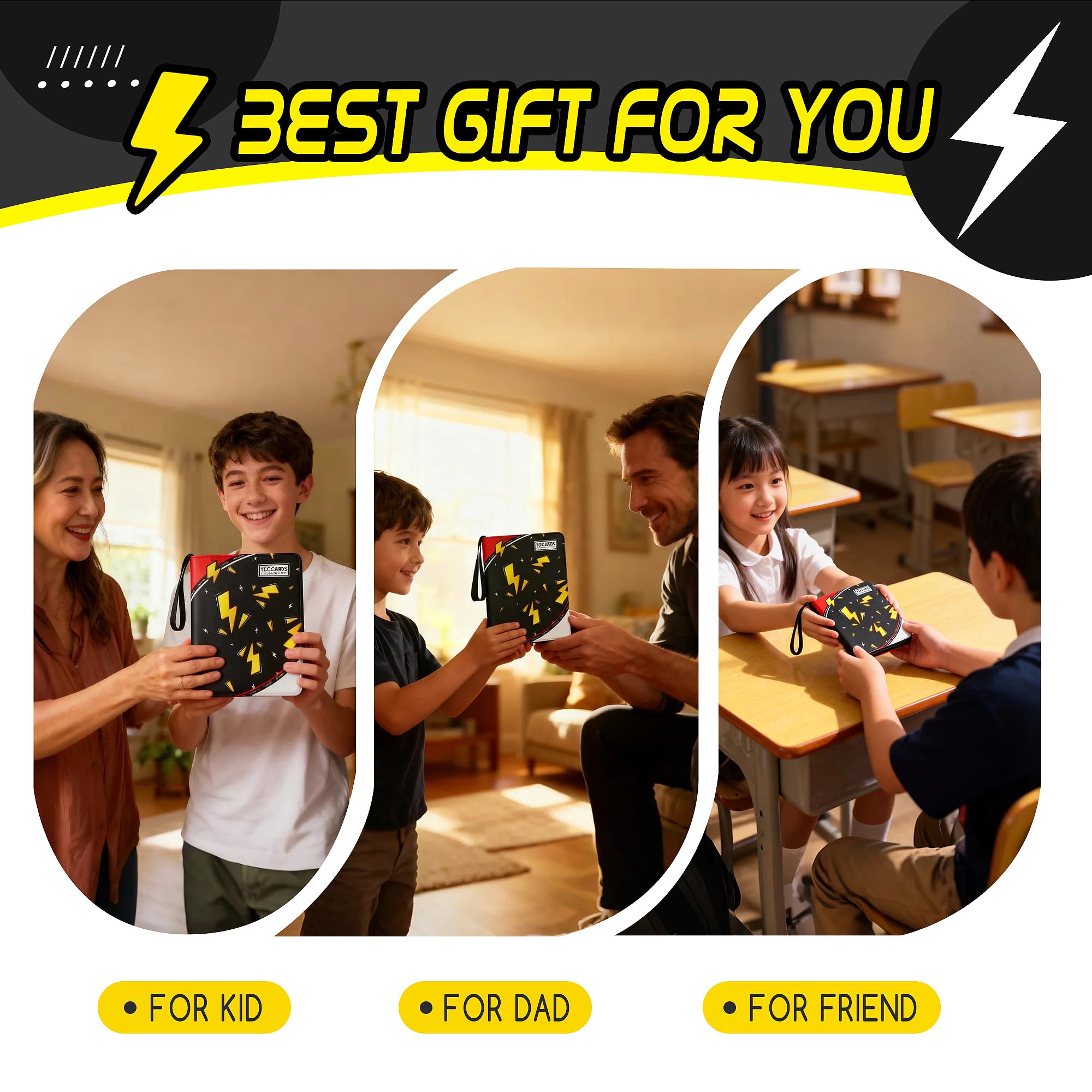 Luporia gift-ready binder ideal for kids and collectors alike.