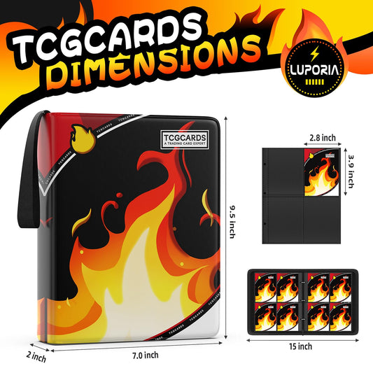 Luporia binder shows 400-card capacity keeping collections organized