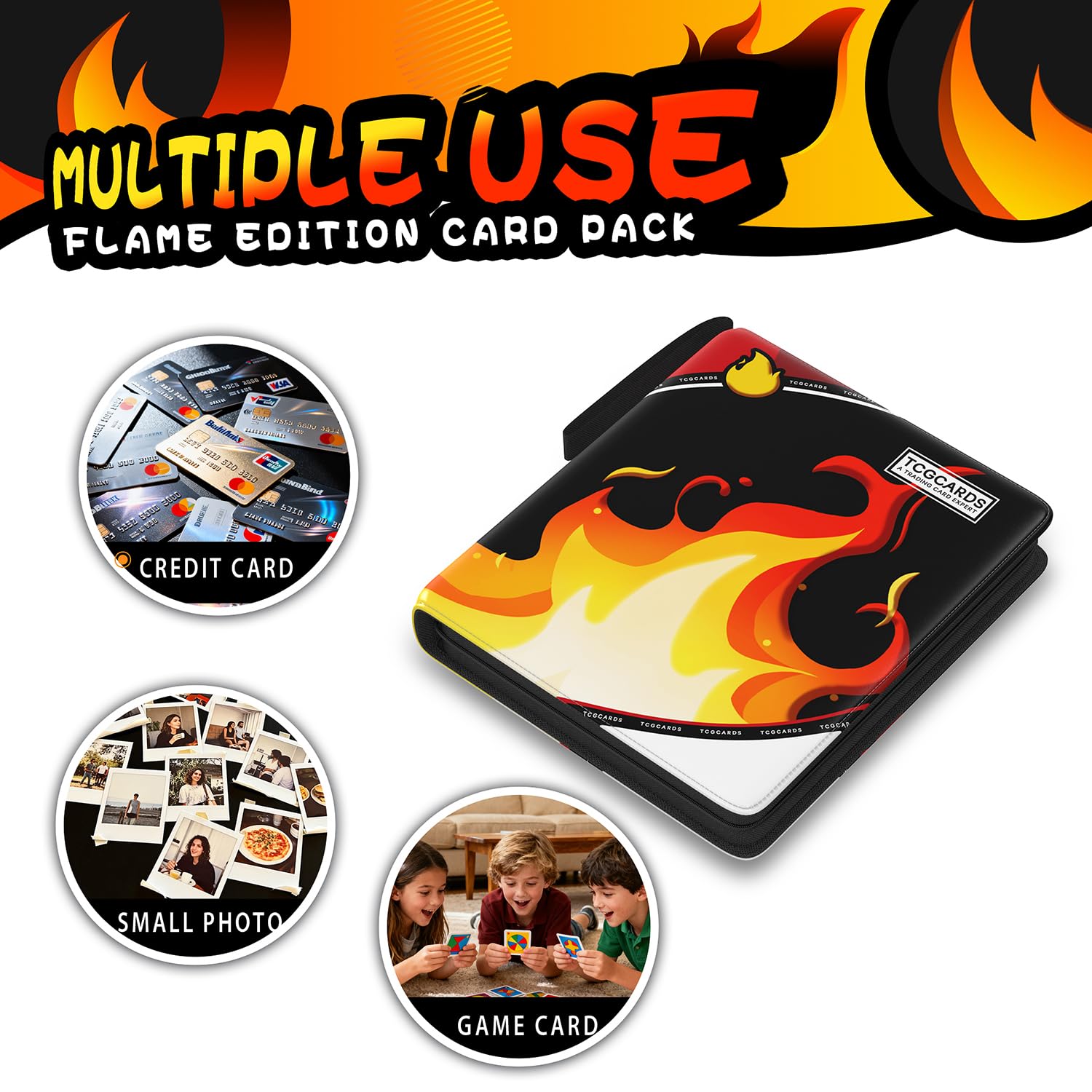 Luporia PU leather binder protects cards on the go with water resistance