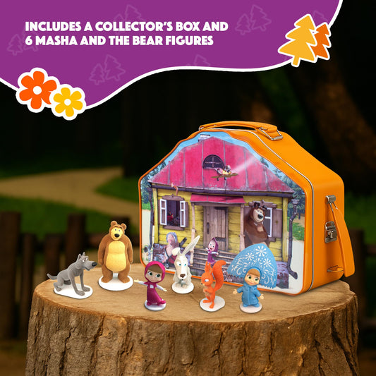 Luppa Masha Bear playset house keeps figures organized for storytelling