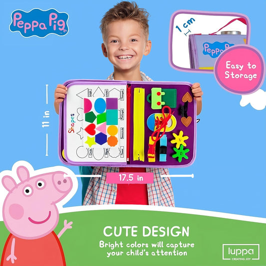 Luppa Peppa Pig Busy Board button activity enhancing hand-eye coordination