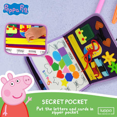 Luppa Peppa Pig Busy Board portable learning toy for car trips
