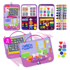Luppa Peppa Pig Busy Board zipper for engaging fine motor play on the go