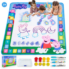 LUPPA Peppa Pig water doodle mat with 100cm square drawing surface for mess-free play