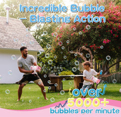 LUSJNGE easy press operation helps toddlers create bubbles effortlessly