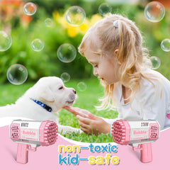 LUSJNGE kid-friendly durable design supports safe bubble making