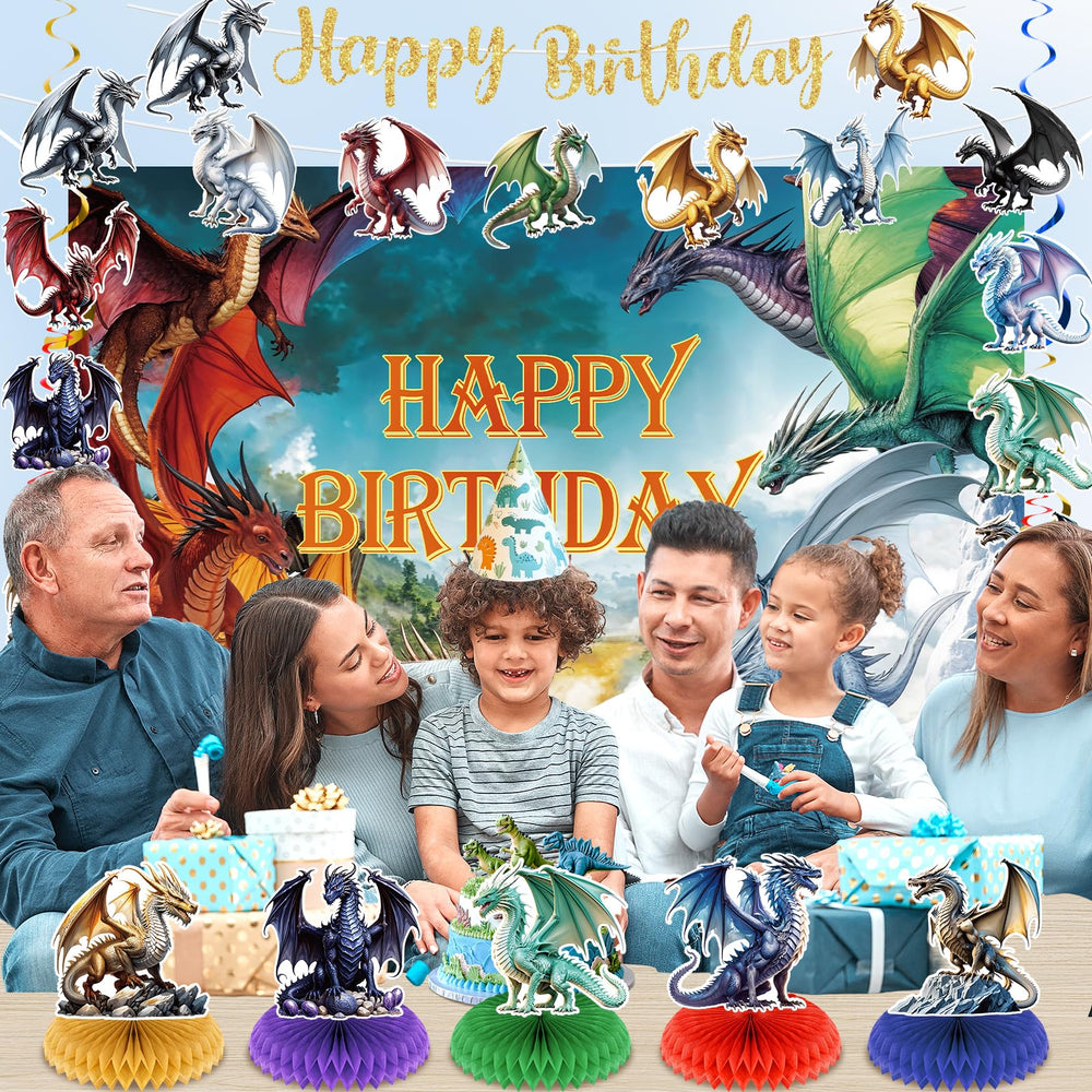 LUUFILx dragon knight honeycomb centerpiece adds 3D charm to tables.