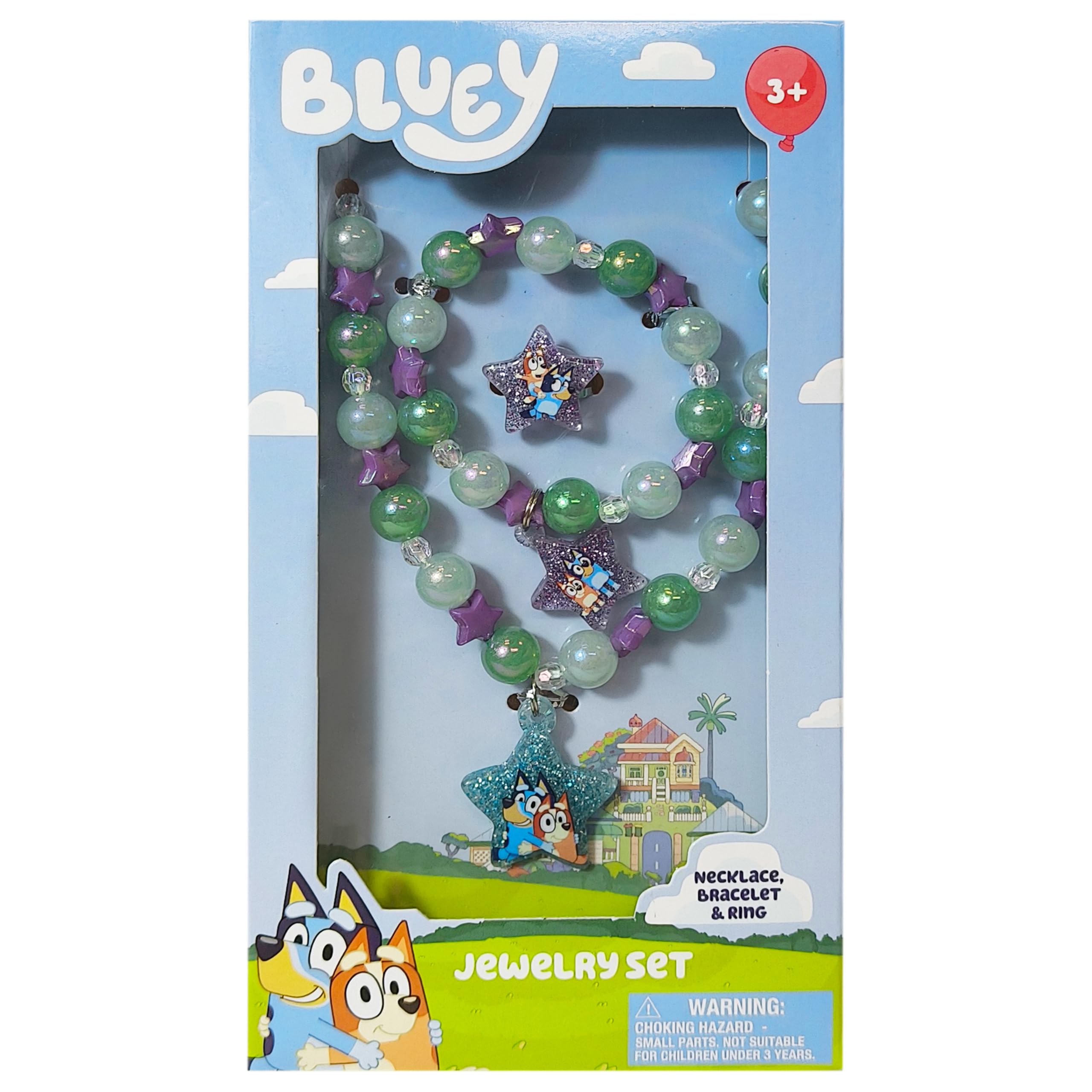 LUV HER Bluey bracelet with emblem text for daily pretend roles.