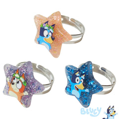 LUV HER Bluey Girls Jewelry Set bracelet close-up, vibrant colors