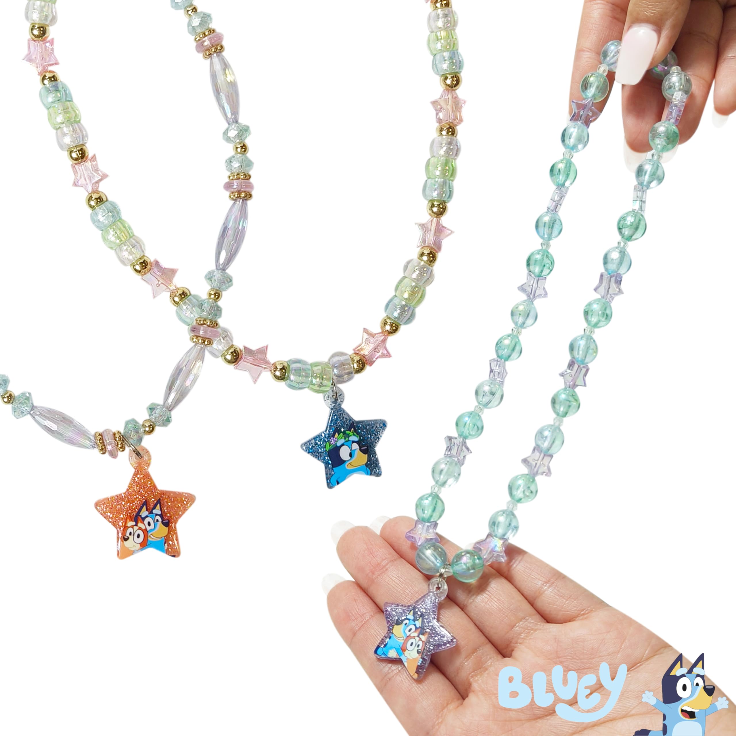 LUV HER Bluey Girls Jewelry Set ring close-up, kid-safe design